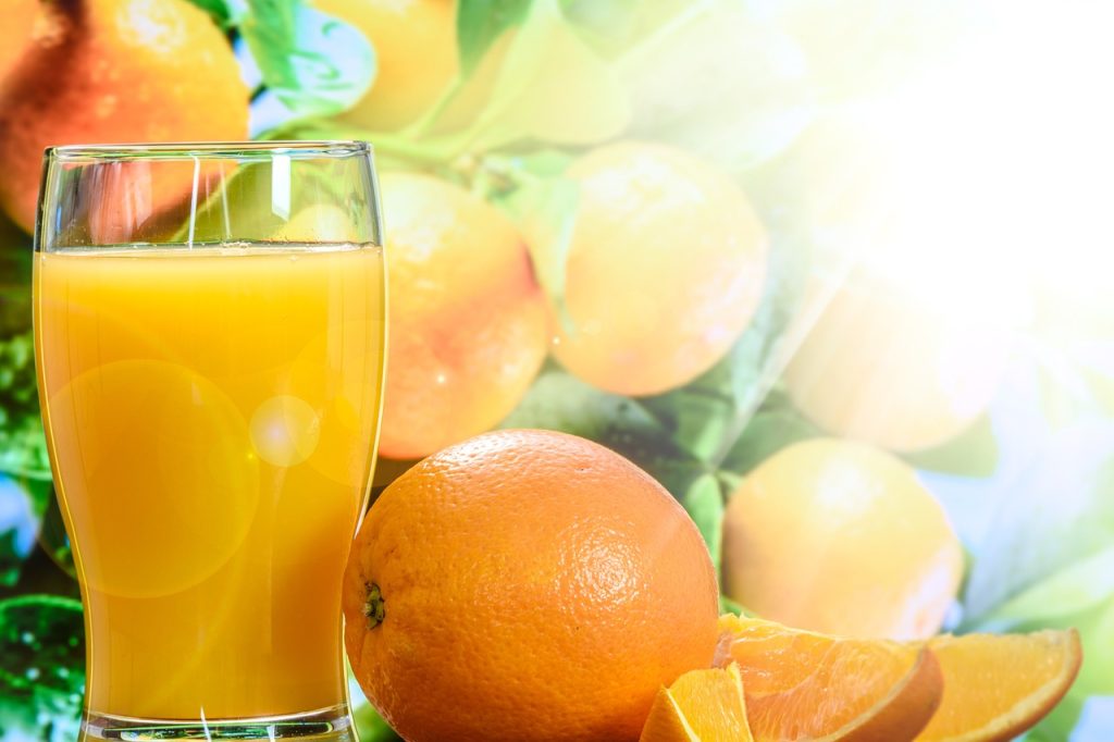 orange, juice, vitamin c